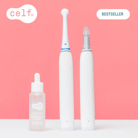 CELF Microvibration Therapy – anti-ageing skincare tool and hyaluronic acid serum for firmer, radiant skin