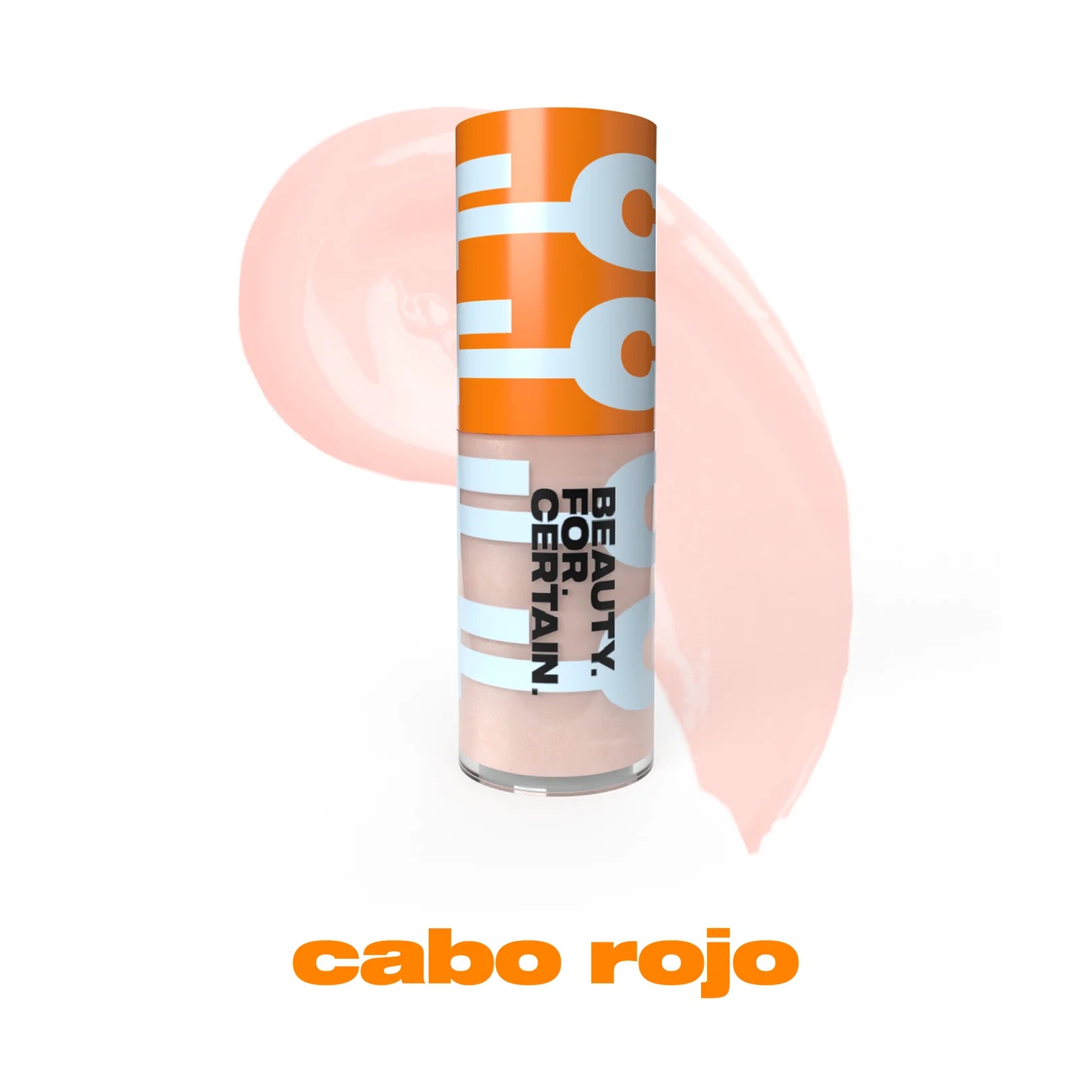 Beauty For Certain Cabo Rojo lip gloss – pale pink, glossy, non-sticky finish