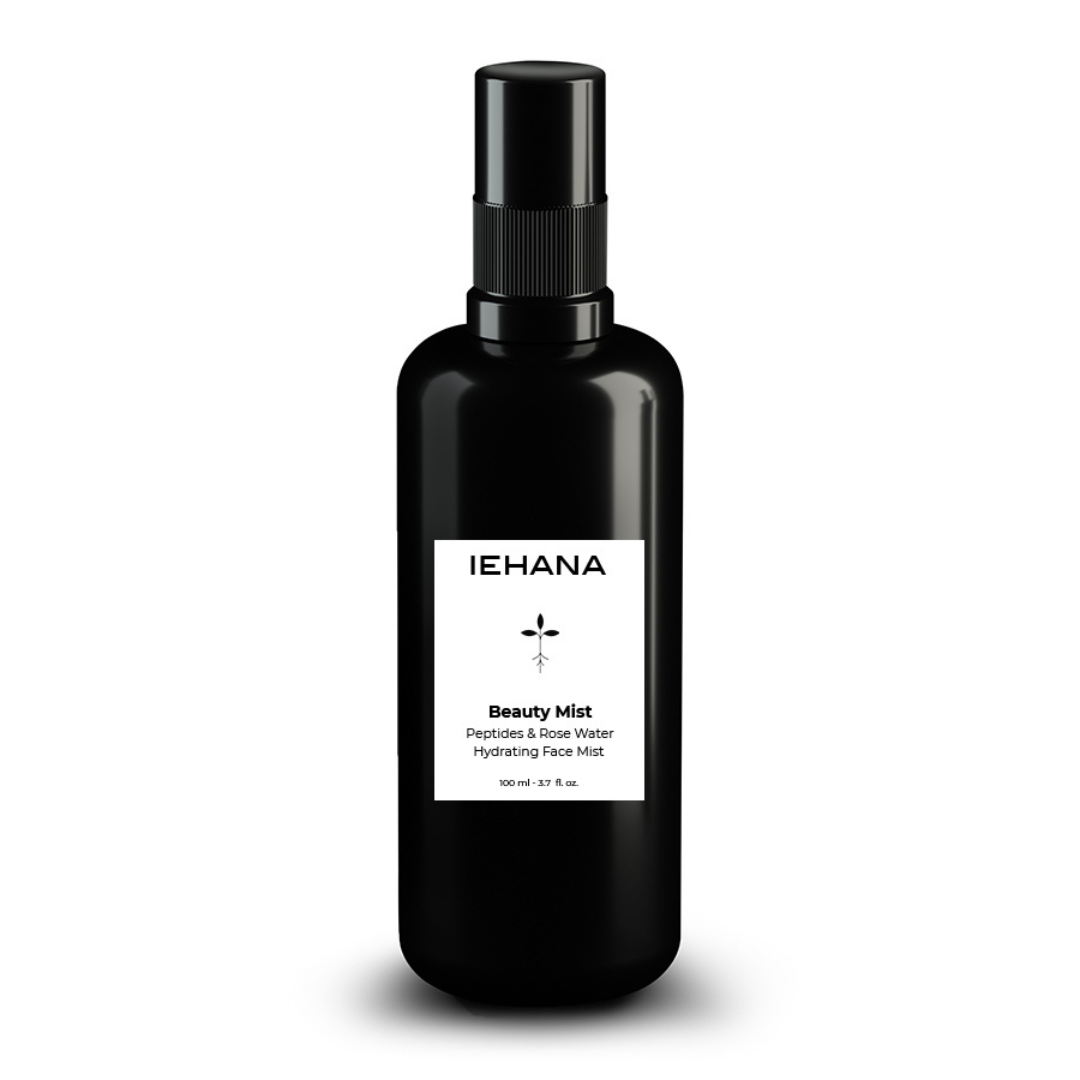 Iehana Beauty Mist – hydrating rose face mist with plant peptides for dewy, refreshed skin