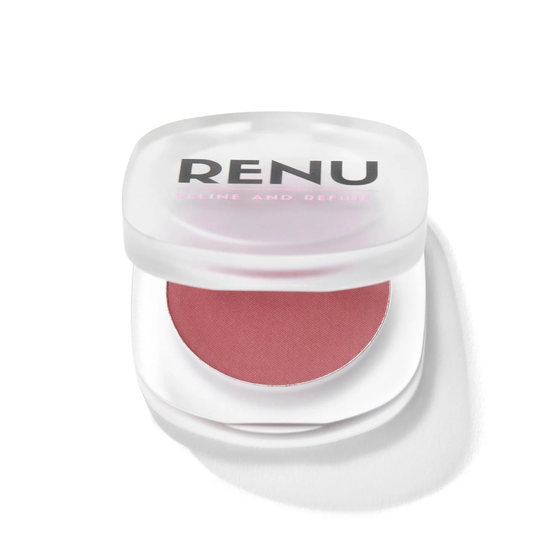 Renu Berry Juicy Powder Blush – vibrant berry pink blush for a radiant, long-lasting glow
