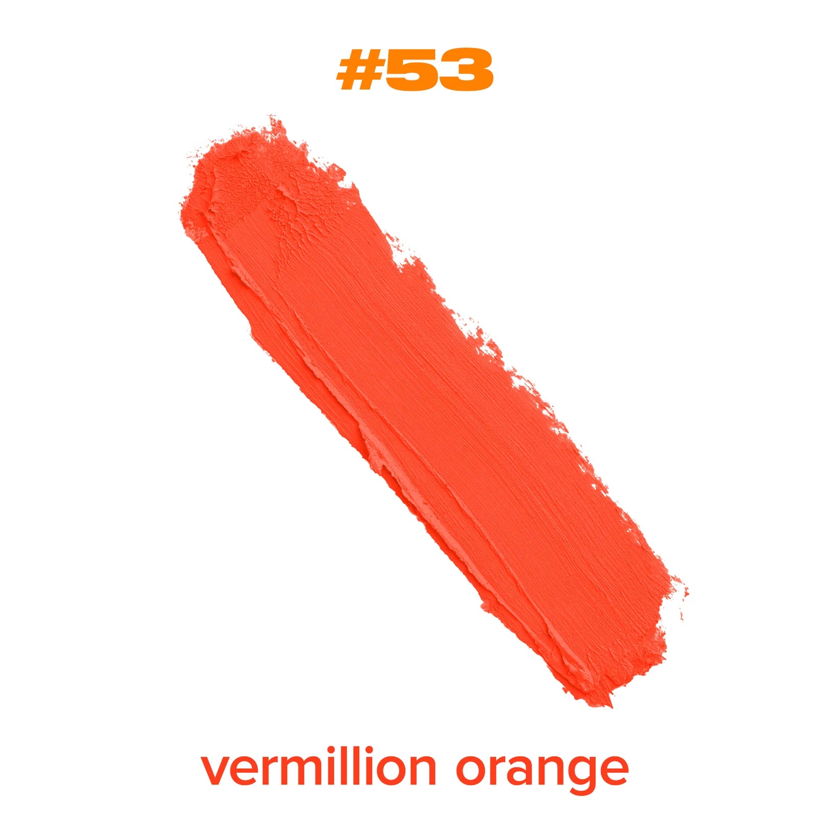 Beauty For Certain Deluxe Lipstick in #53 vermillion orange – matte finish