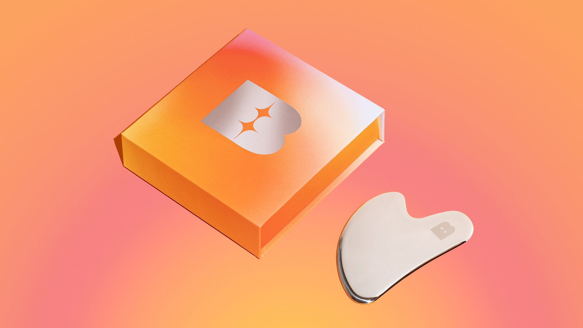 BEAMED Ultimate Gua Sha – stainless steel sculpting tool for facial massage and glow