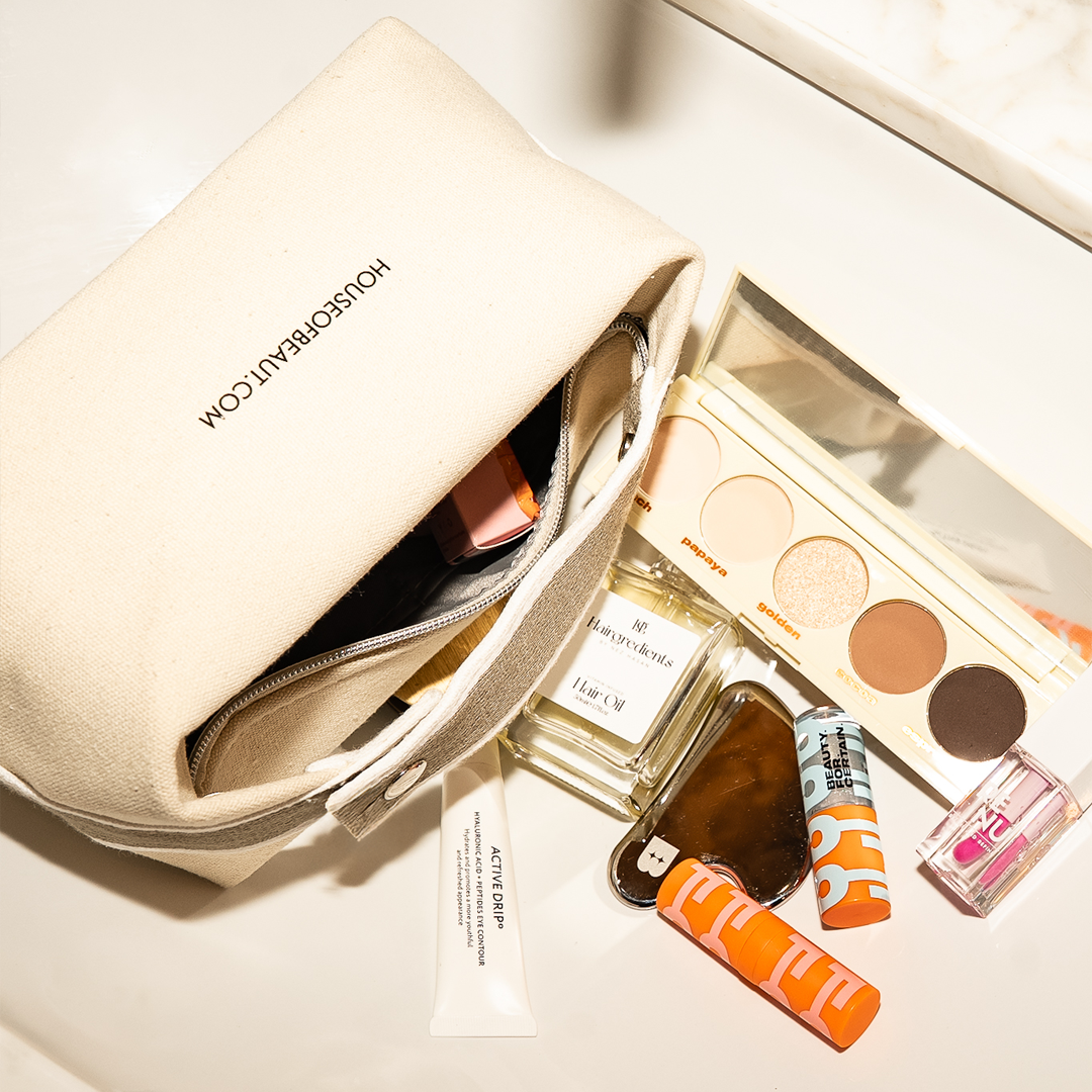 Estelle Vanity Bag – Luxury Canvas Makeup & Skincare Organiser