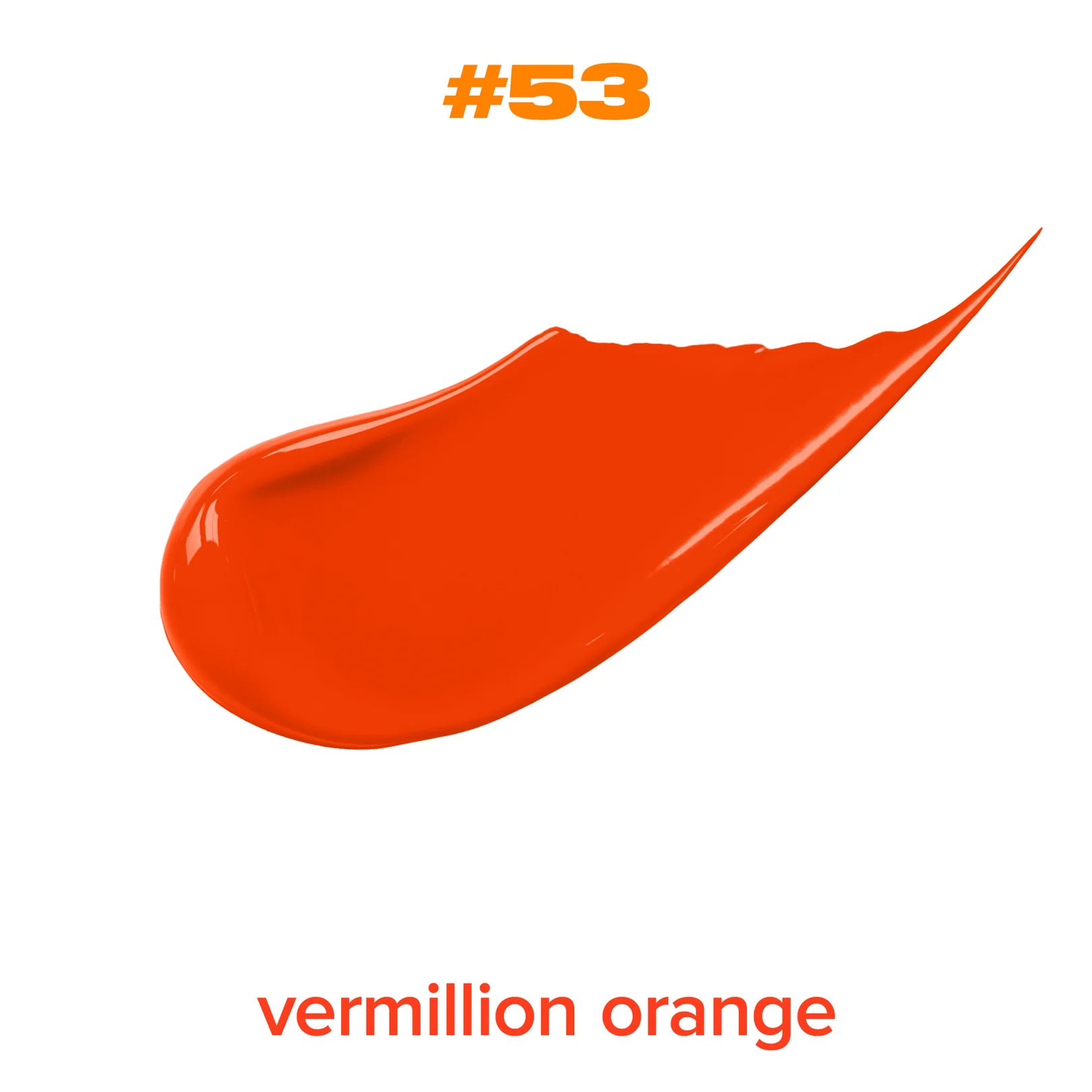 Beauty For Certain Matte Liquid Lipstick #53 – bold vermilion orange-red matte lipstick