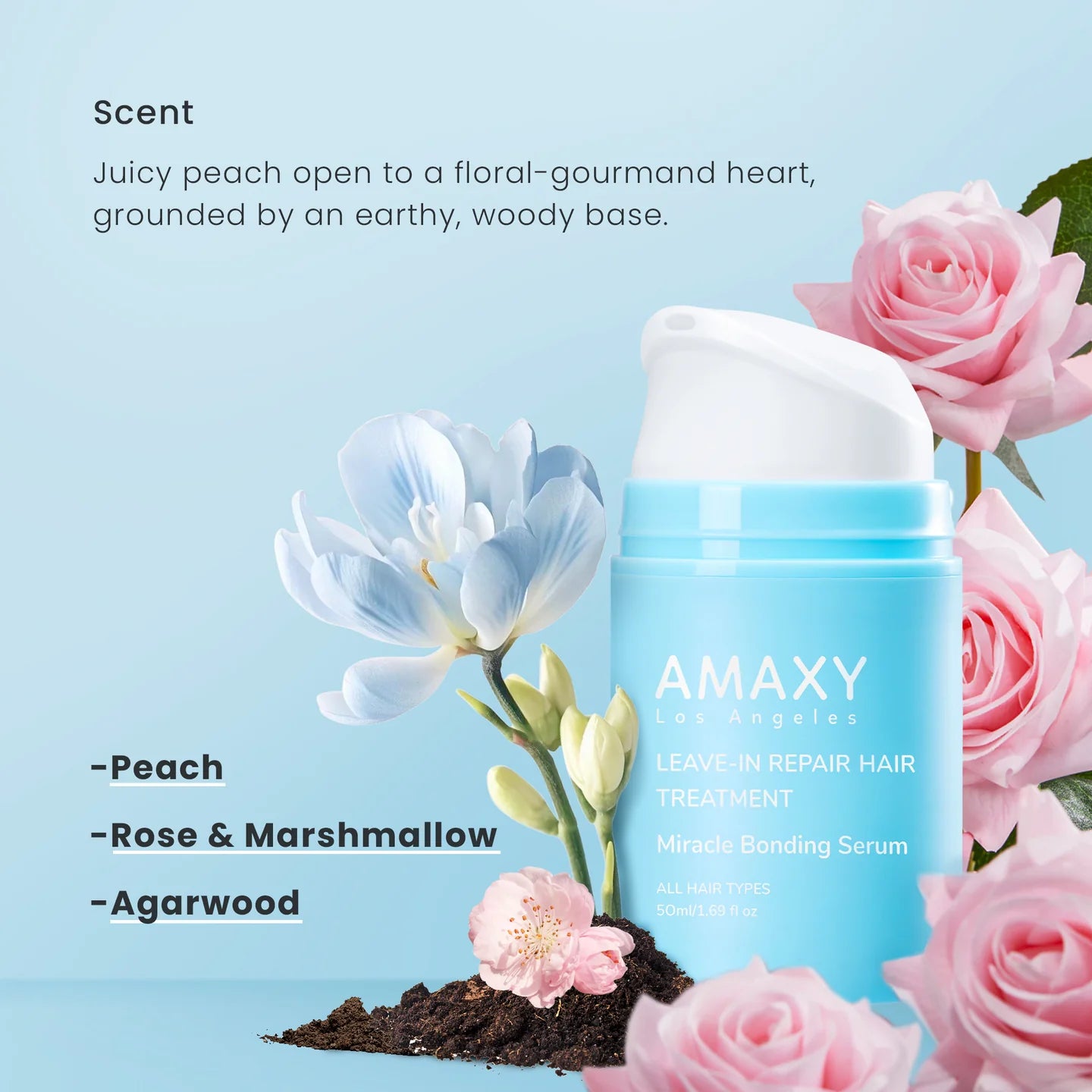 AMAXY Miracle Bonding Serum – leave-in hair treatment for damaged and colour-treated hair