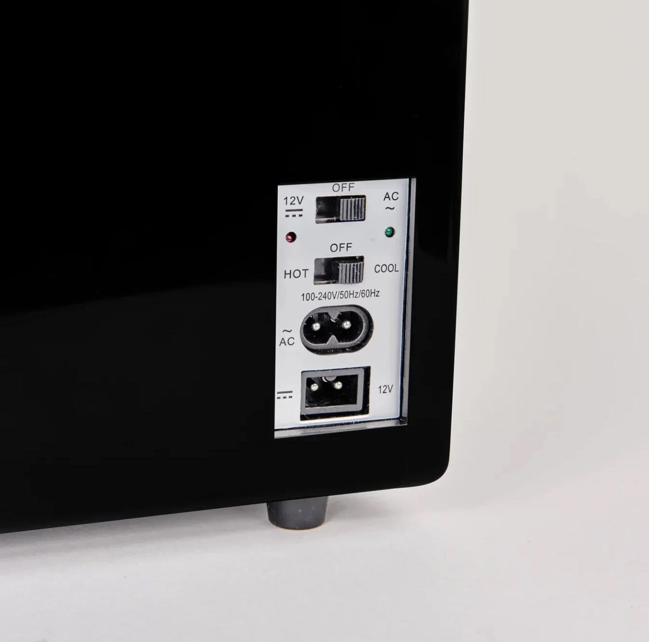 Iehana Black Mini Skincare Fridge – portable beauty cooler and warmer for cosmetics