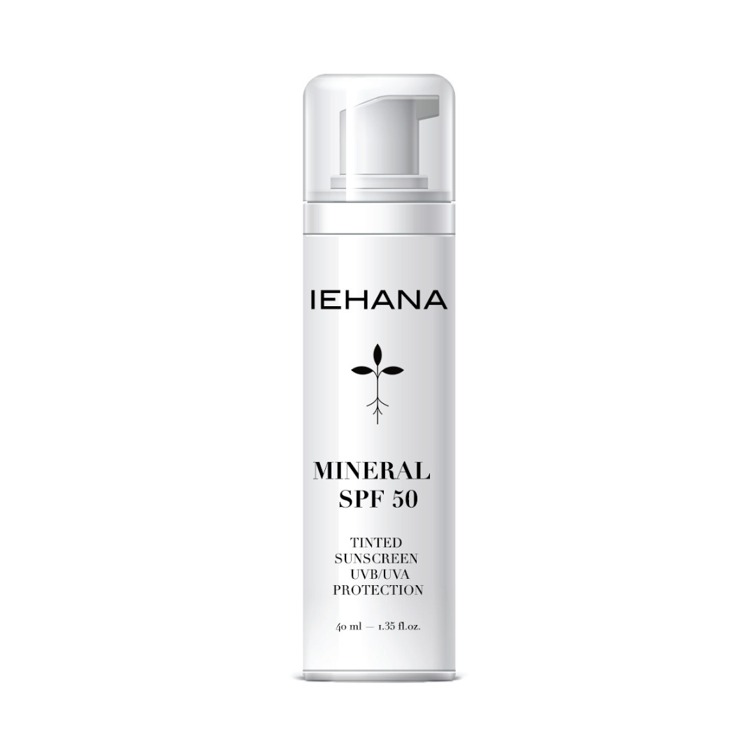 Iehana Mineral SPF 50 – tinted mineral sunscreen with zinc oxide for broad-spectrum protection