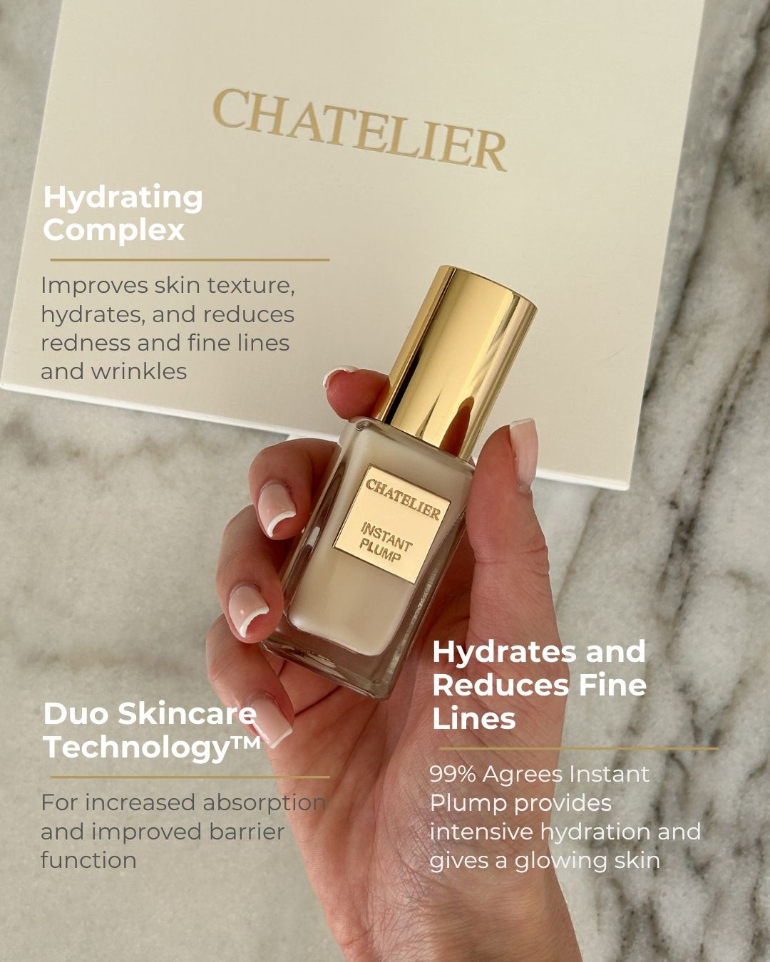 INSTANT PLUMP Hydrating Serum – fine line reducing, wrinkle repair, ocean-powered skincare