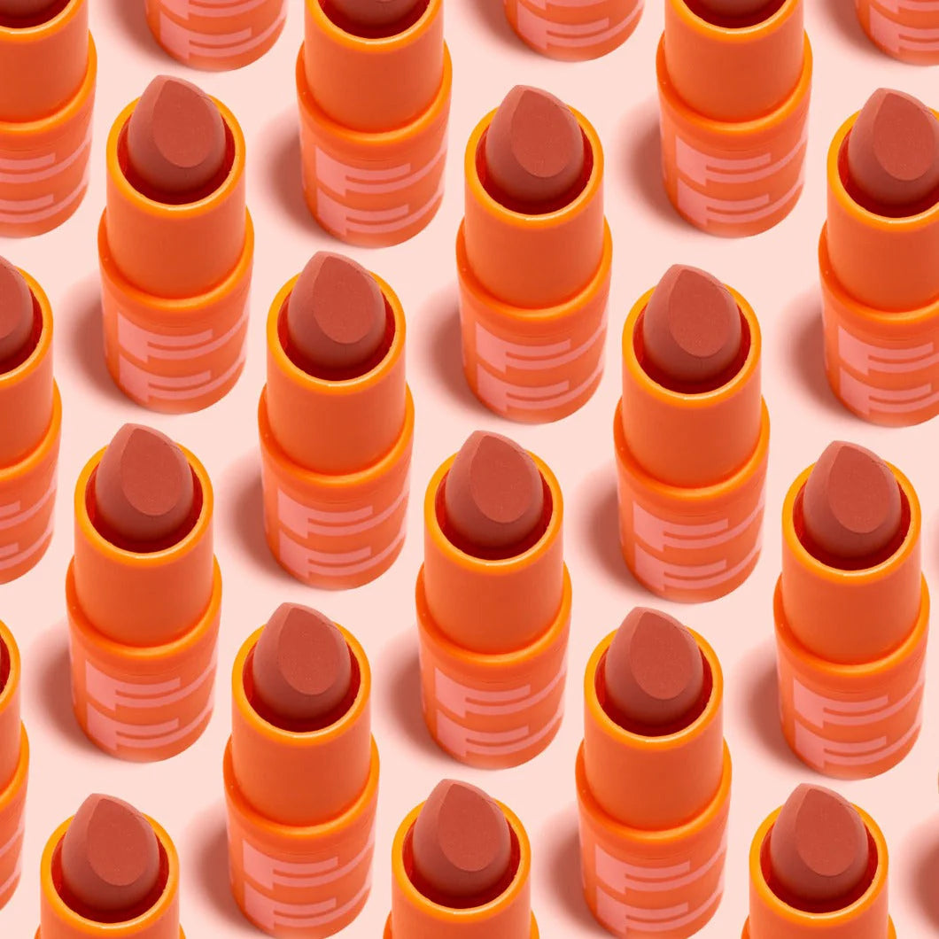Beauty For Certain Deluxe Lipstick in #53 vermillion orange – matte finish
