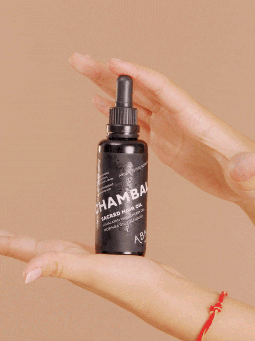 ABHATI SUISSE Chambal Sacred Hair Oil – Ayurvedic botanical oil for dry, frizzy, or colour-treated hair