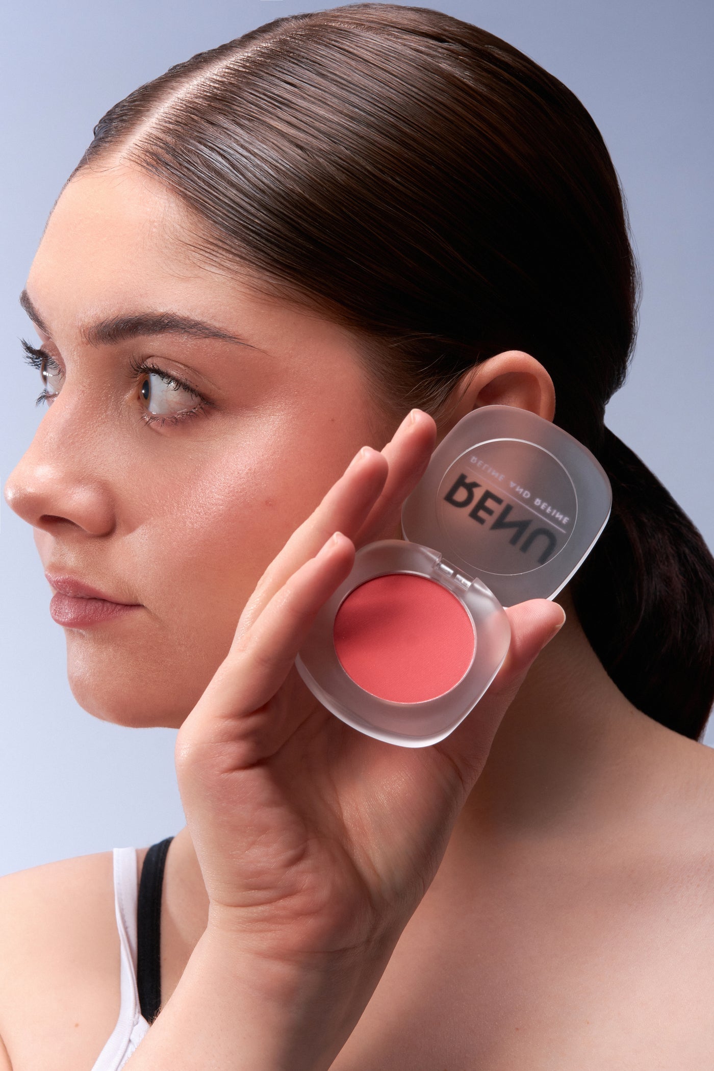 Renu Cherish Powder Blush – soft pink blush for natural glow and airbrushed finish