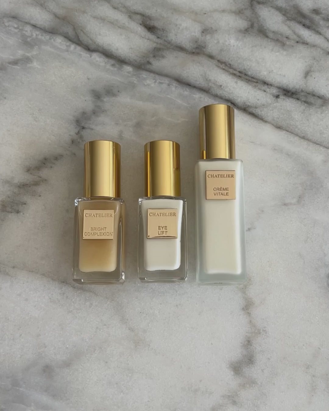 THE BRIGHTENING SET™ luxury skincare trio – serum, eye cream, and day cream for radiant, even-toned skin