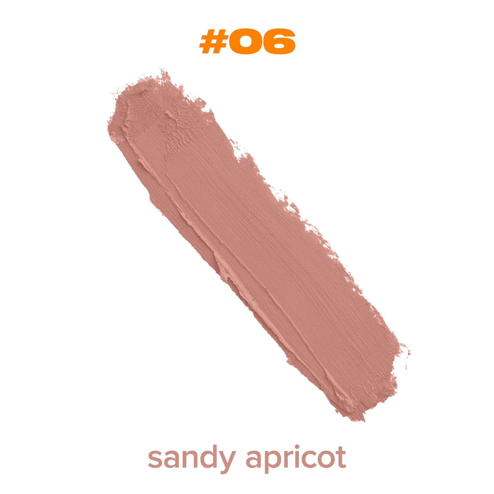 Beauty For Certain Deluxe Lipstick #06 – sandy apricot matte finish lipstick