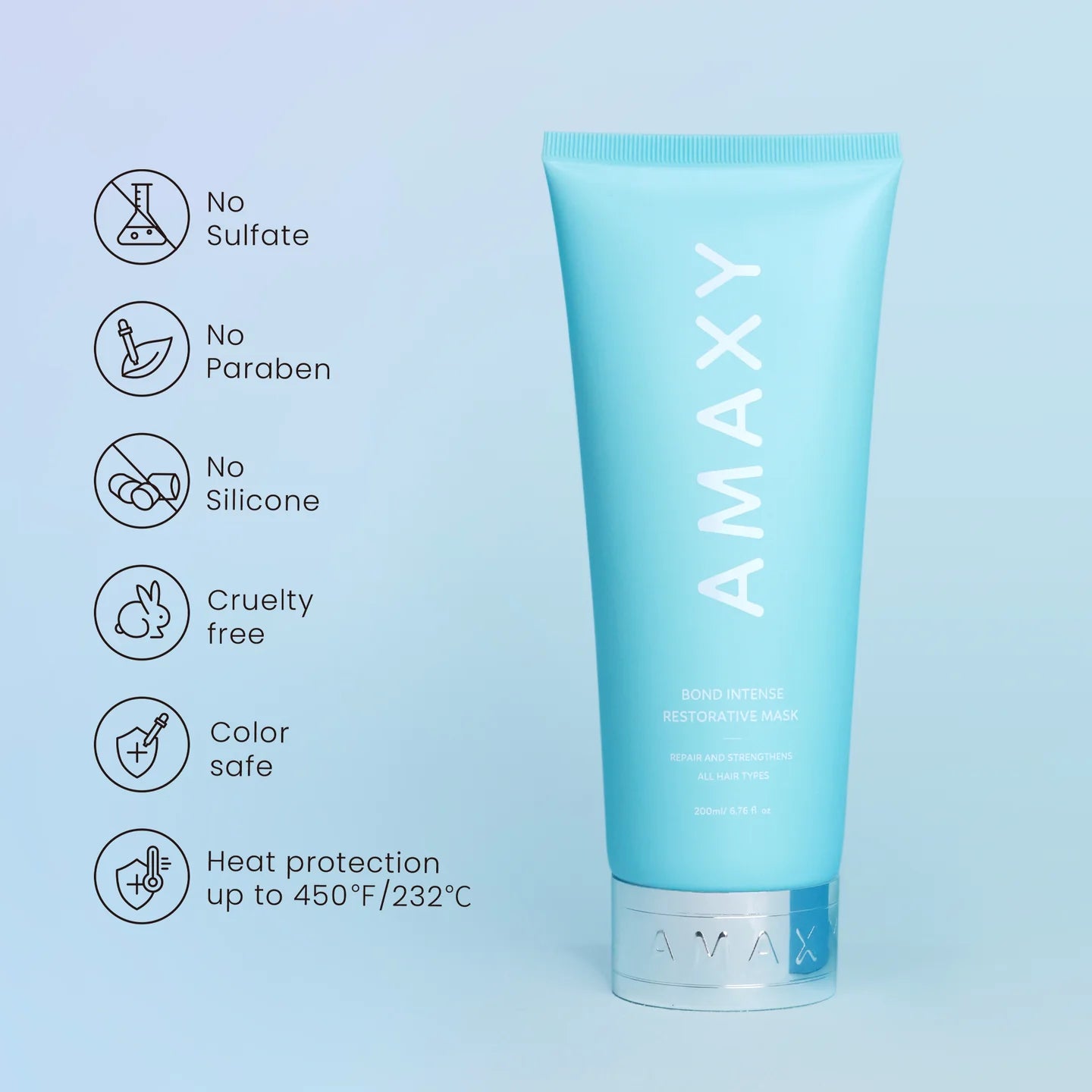 AMAXY Bond Intense Hair Mask – restorative treatment for heat-damaged and coloured hair