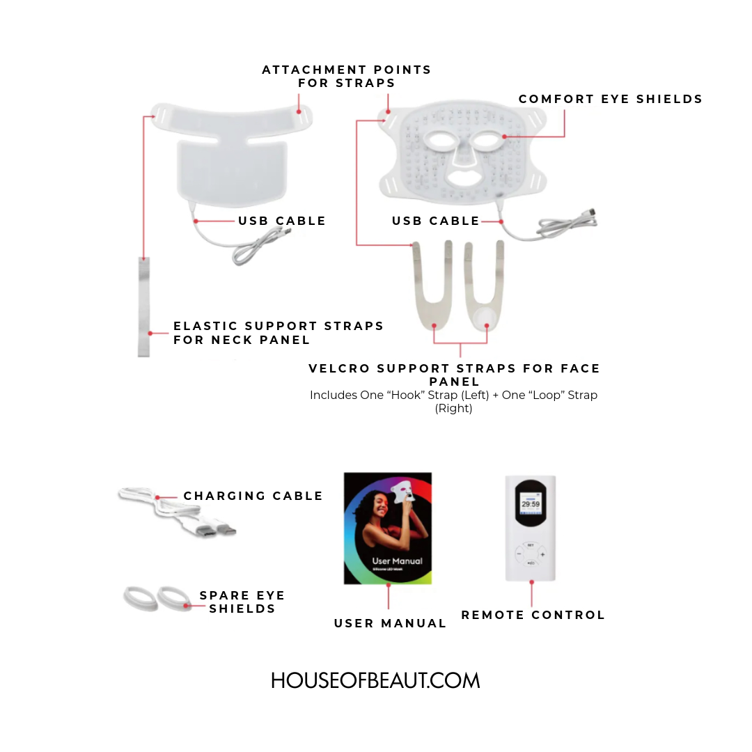 The Beaut™ Red Light Therapy Mask for Face + Neck
