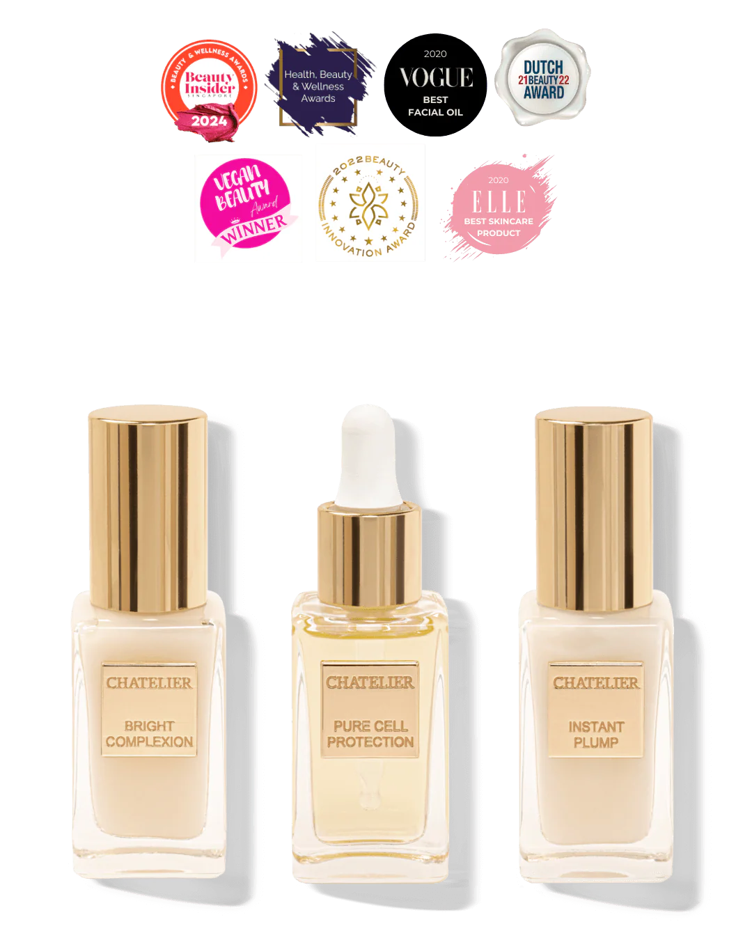 THE SERUM SET™ skincare trio – hydrating, brightening, and repairing serums for radiant skin