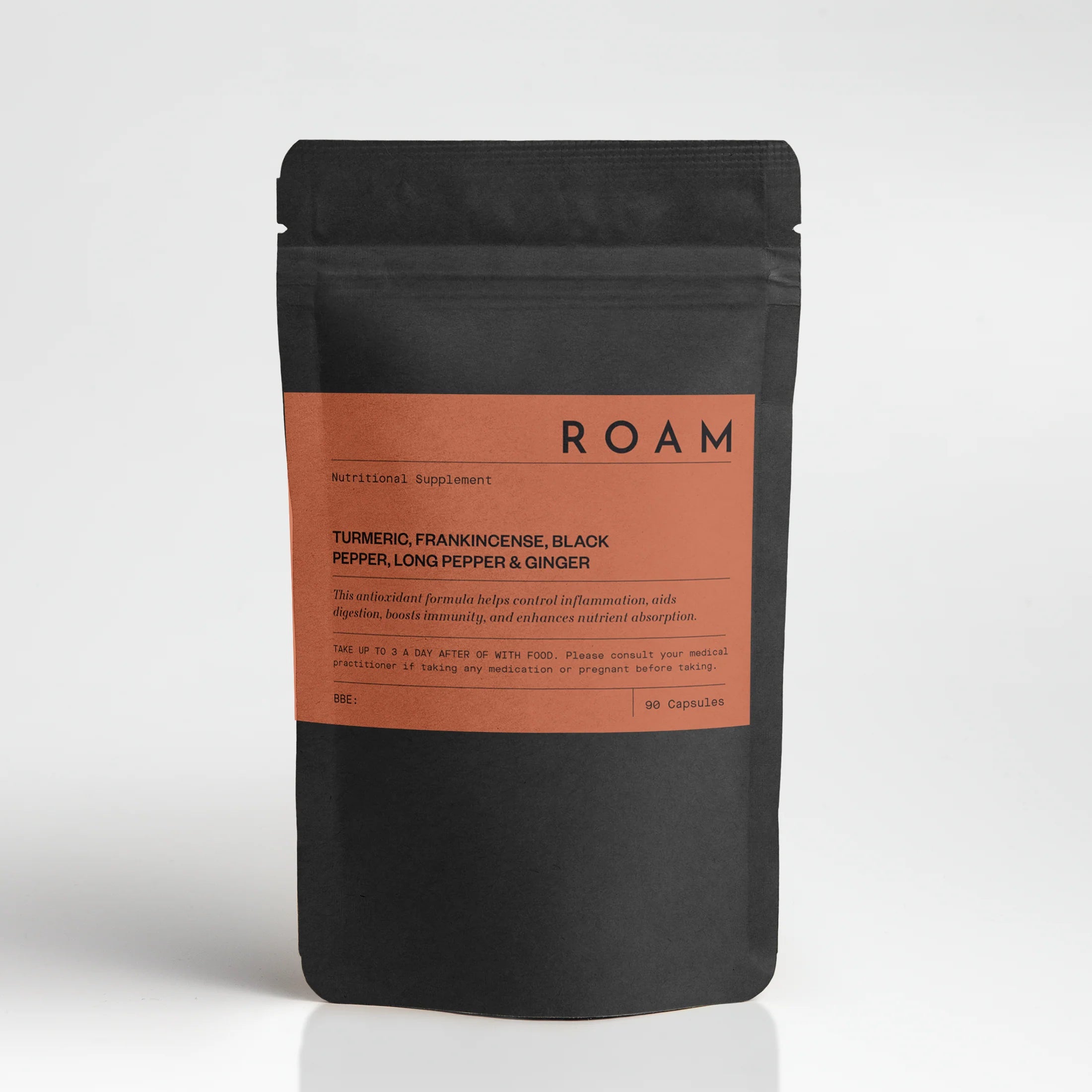 Roam Turmeric Frankincense Ginger Anti-Inflammatory Capsules – 90 count