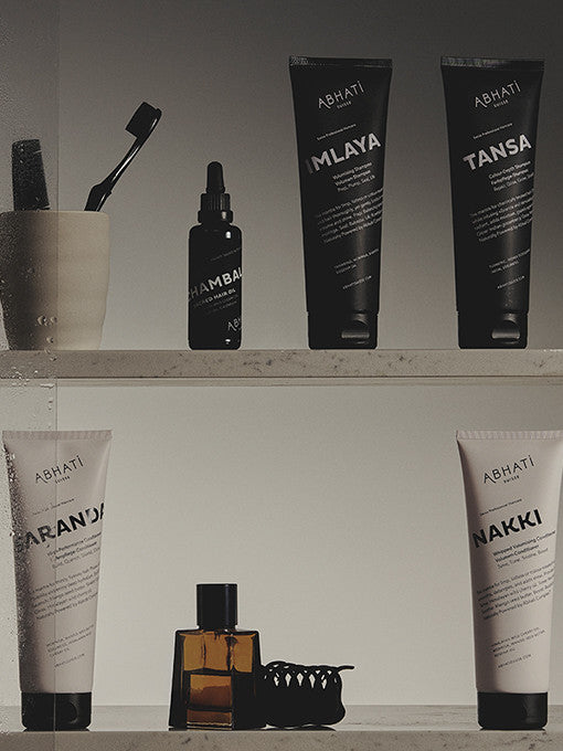 ABHATI SUISSE Chambal Sacred Hair Oil – Ayurvedic botanical oil for dry, frizzy, or colour-treated hair